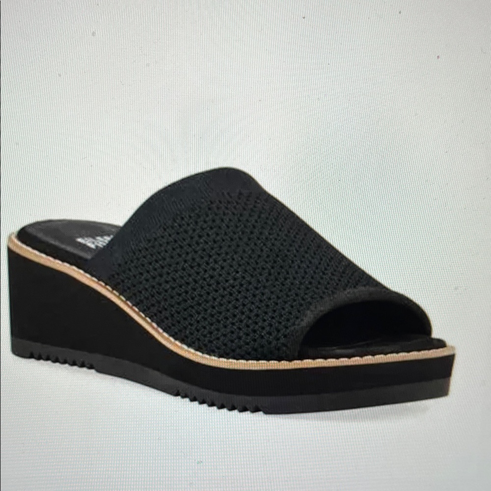 Eileen Fisher Telly Knit Wedge Slide Sandals